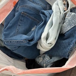 Bag Of Women Jeans Size Small-medium 