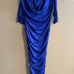 Blue long dress