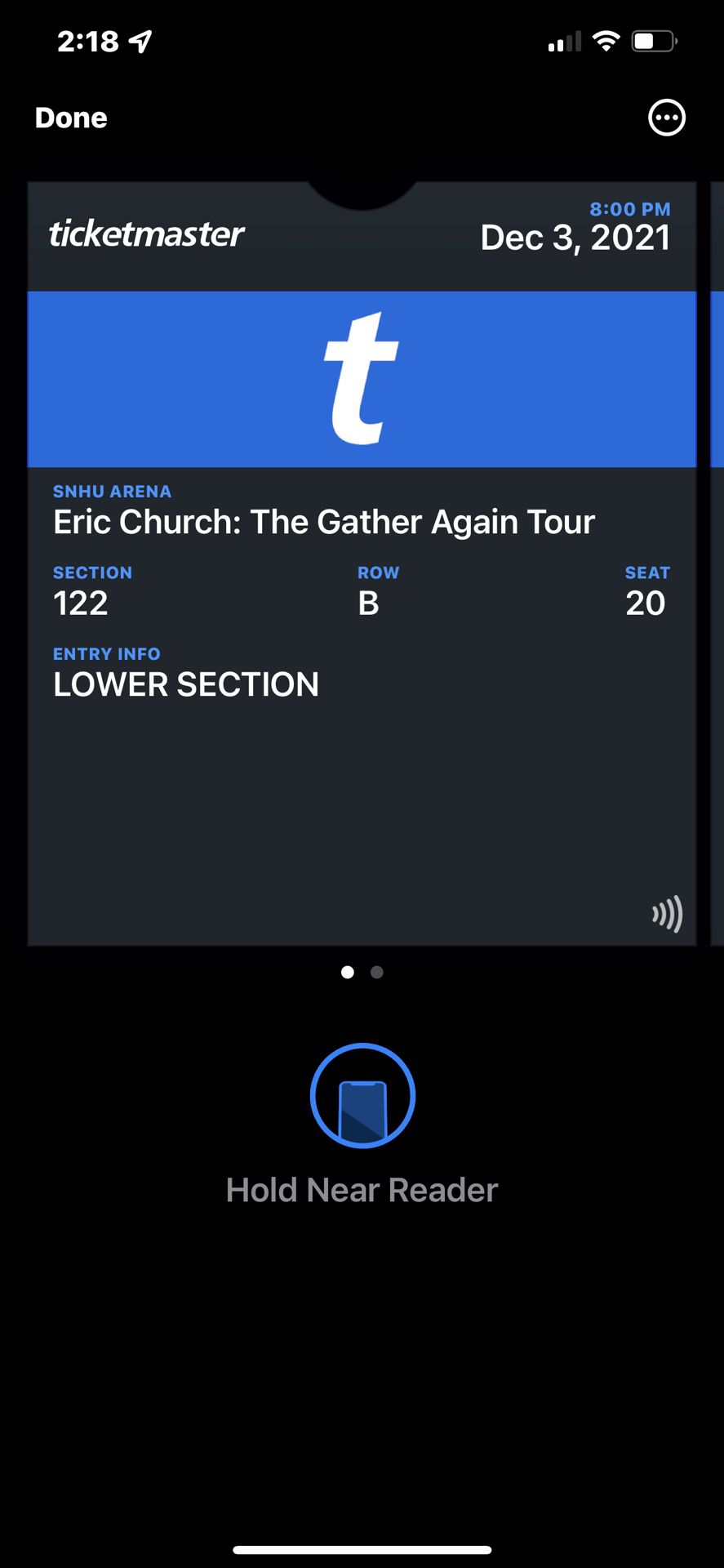 Eric Church Tickets December 3rd 2021