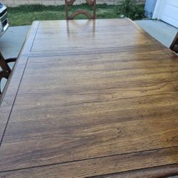 Wooden Dining Table & 6 Chairs