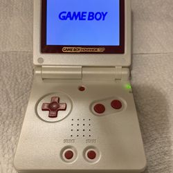 Nintendo Game Boy Advance GBA SP Red White System AGS 101 
