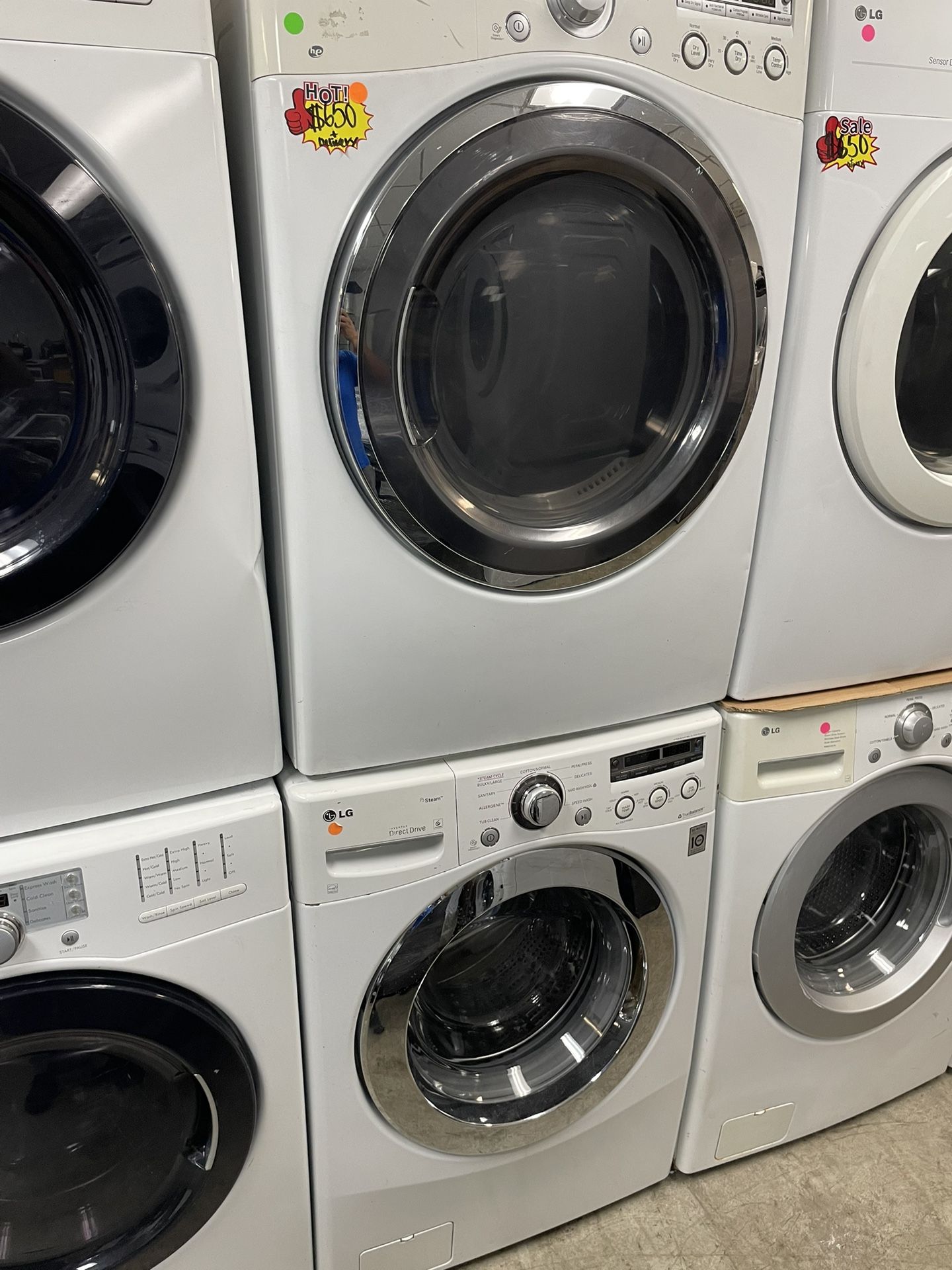 LG Set Gas Dryer And Washer