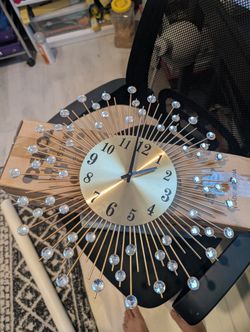 Cabilock Digital Wall Clock Wall Clock Digital Clocks Living Room Crystals Decor Modern Silent Clock Decorative Clock 3D Number Mirror 3D Digital Cloc