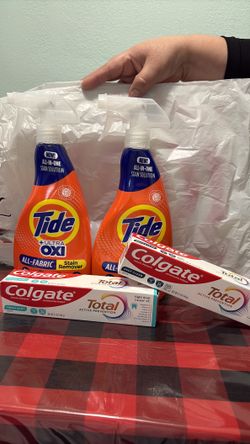 Tide y pasta de dientes