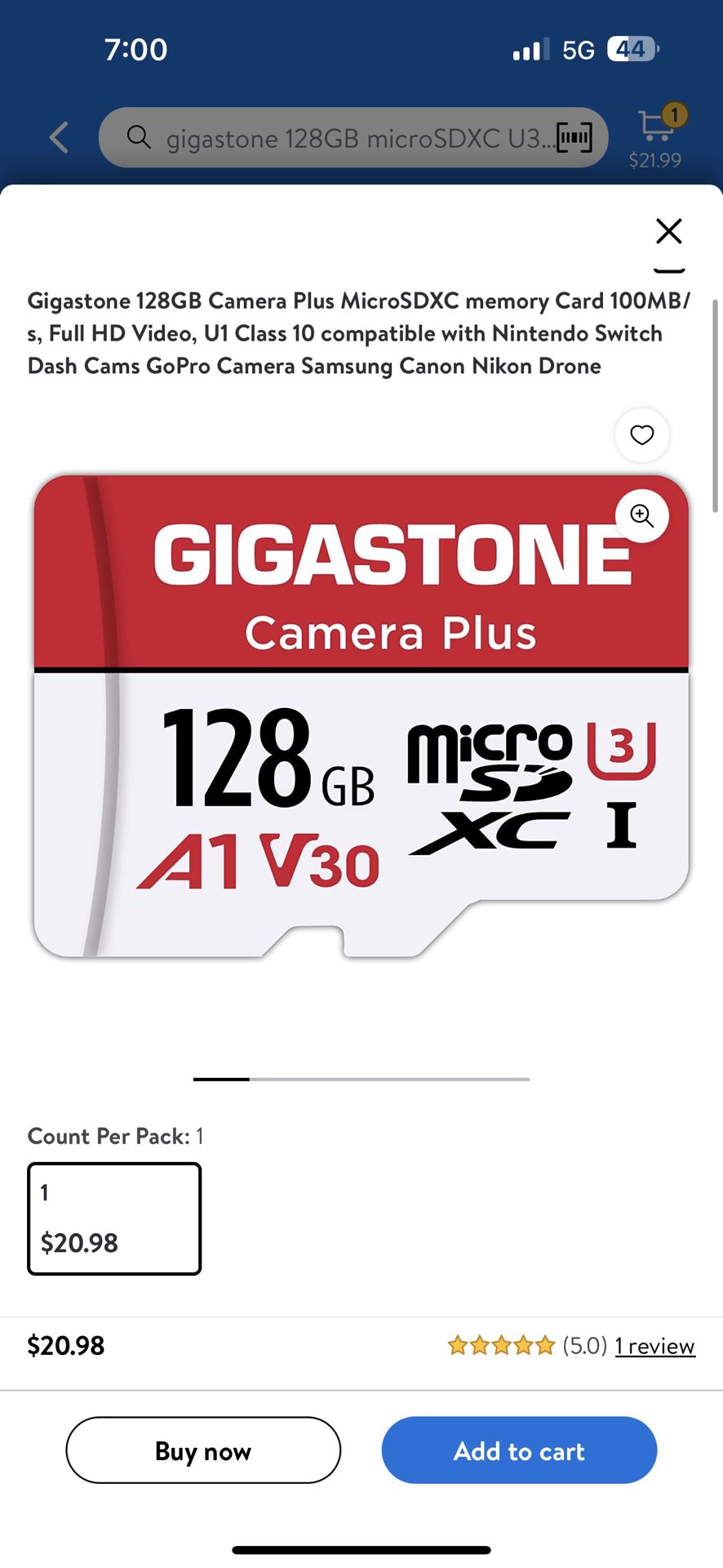 Gigastone 128GB Camera Plus
