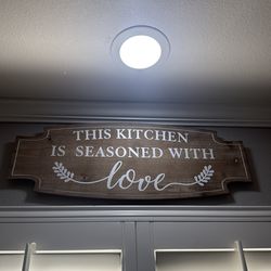 Kitchen sign