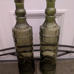 Green Glass Bottles With Cork