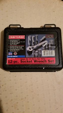 12 Piece Socket Wrench set. NEW