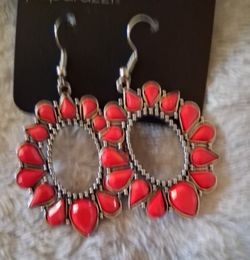 Imitation  Coral Earrings 