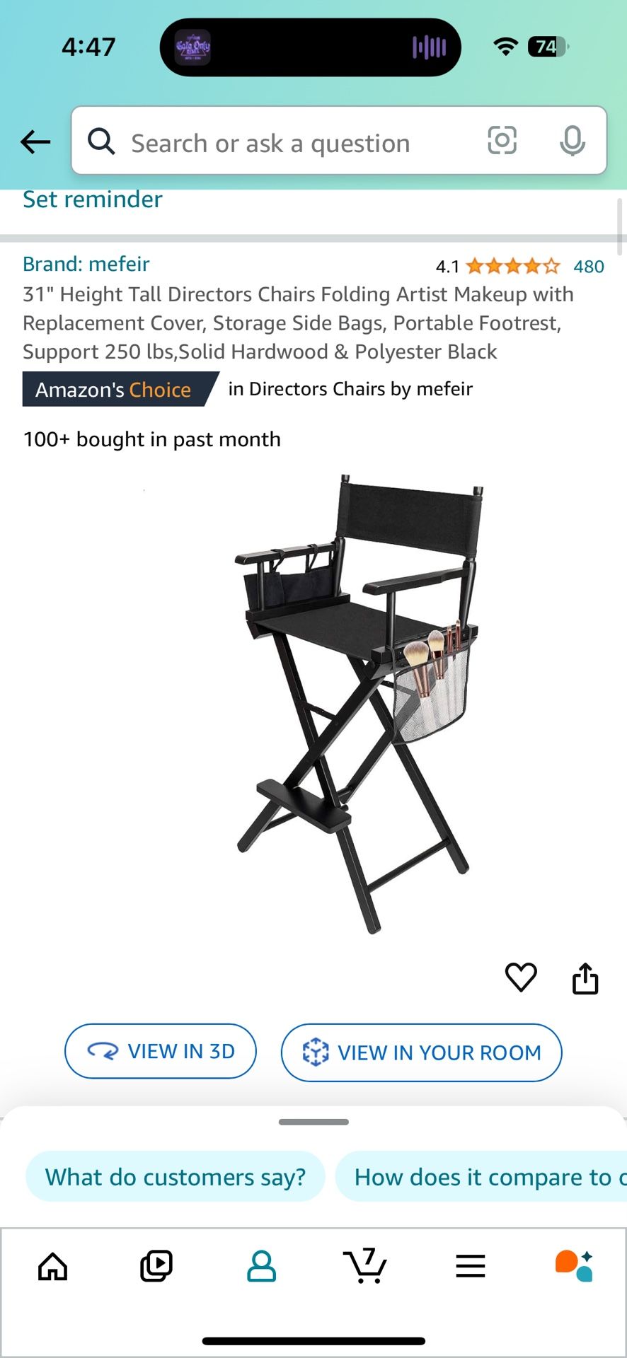 Directors Chair BRAND NEW/BUILT