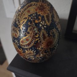 Hand Painted And Textured Egg 