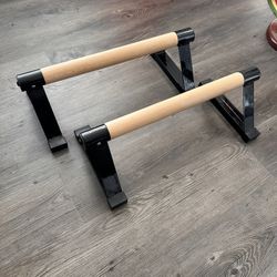 Wooden Parallette Bars for Calisthenics – Pair