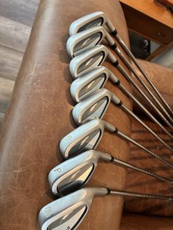 Fourteen Golf TC 606 irons, 4-PW and Gap wedge. NS pro Regular, like new.