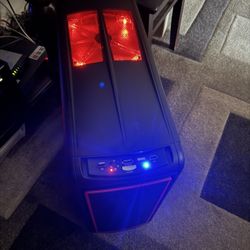 Custom Red Gaming Computer, Windows 11 Enterprise