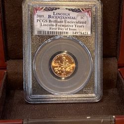 2009 PCGS BRILLIANT UNCIRCULATED LINCOLN FORMATIVE YEARS PENNY 