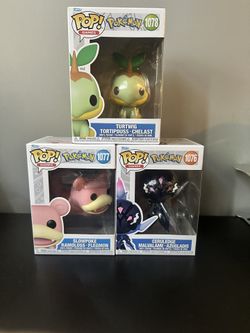 Pokemon Funko Pop Lot ( Slowpoke, Turtwig,  Ceruledge )