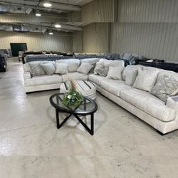 RAWCLIFFE PARCHMENT 3-PIECE SECTIONAL