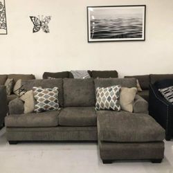 Stonemeade Sofa Chaise$10 Down Payment And Financing Available