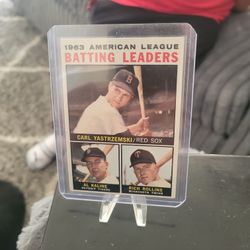 1963 Topps  American League Batting Leaders Baseball Card 