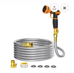 GIRAFFE TOOLS WATER HOSE REEL WITH NOZZLE 50FT 