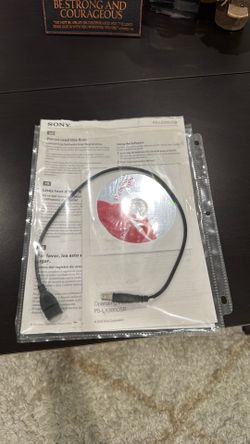 Sony ps-lx300usb audio studio cd cable