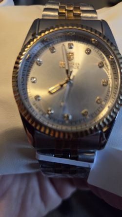 Montres Prestige Two-Tone Watch Diamond Markers