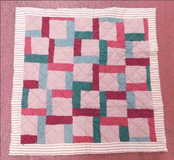 Vintage Children's Quilt 29" x 29"