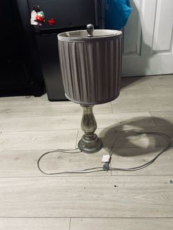 Modern Mercury Glass Table Lamp w/ Shade – Excellent Condition