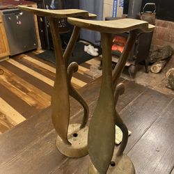 Brass Shoe Shine Stands 