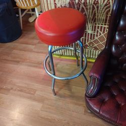 Red Bar Stool  $10