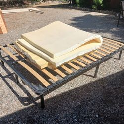 Queen Size Bedframe With Foam Padding