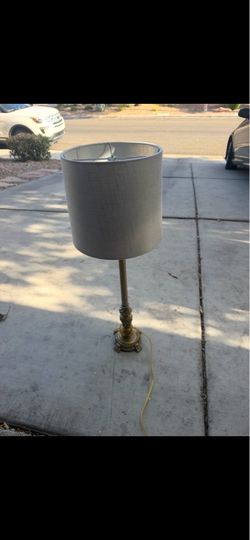 Traditional Brass Floor Lamp – $35 OBO