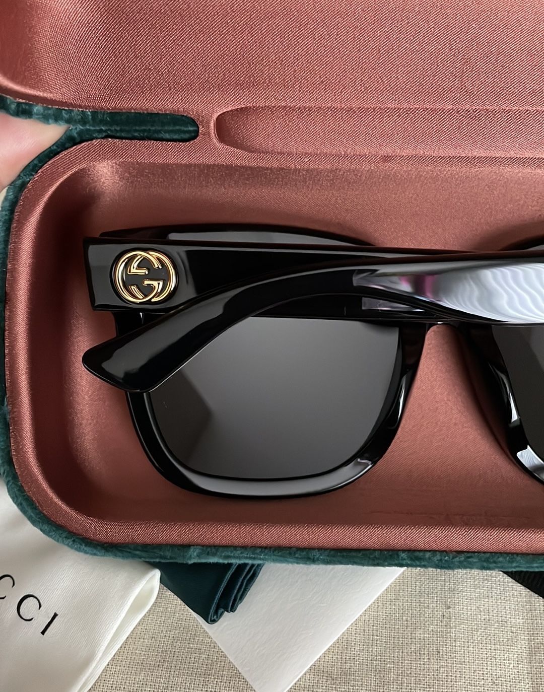 New✨, authentic Gucci women's GG0034SAN 55mm sunglasses