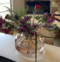 Marimekko Urna Glass Vase in Pink