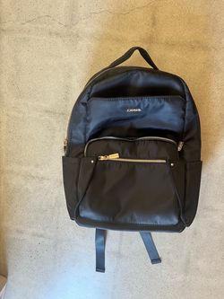 Joan David Black Nylon Backpack