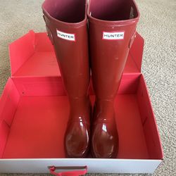 Red Hunter Rain Boots 