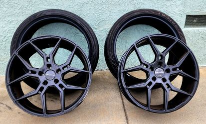 Pair of 20" Giovanna Haleb 20x9 5x112 Wheels w/ Tires