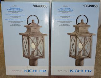 Kichler wired post lights