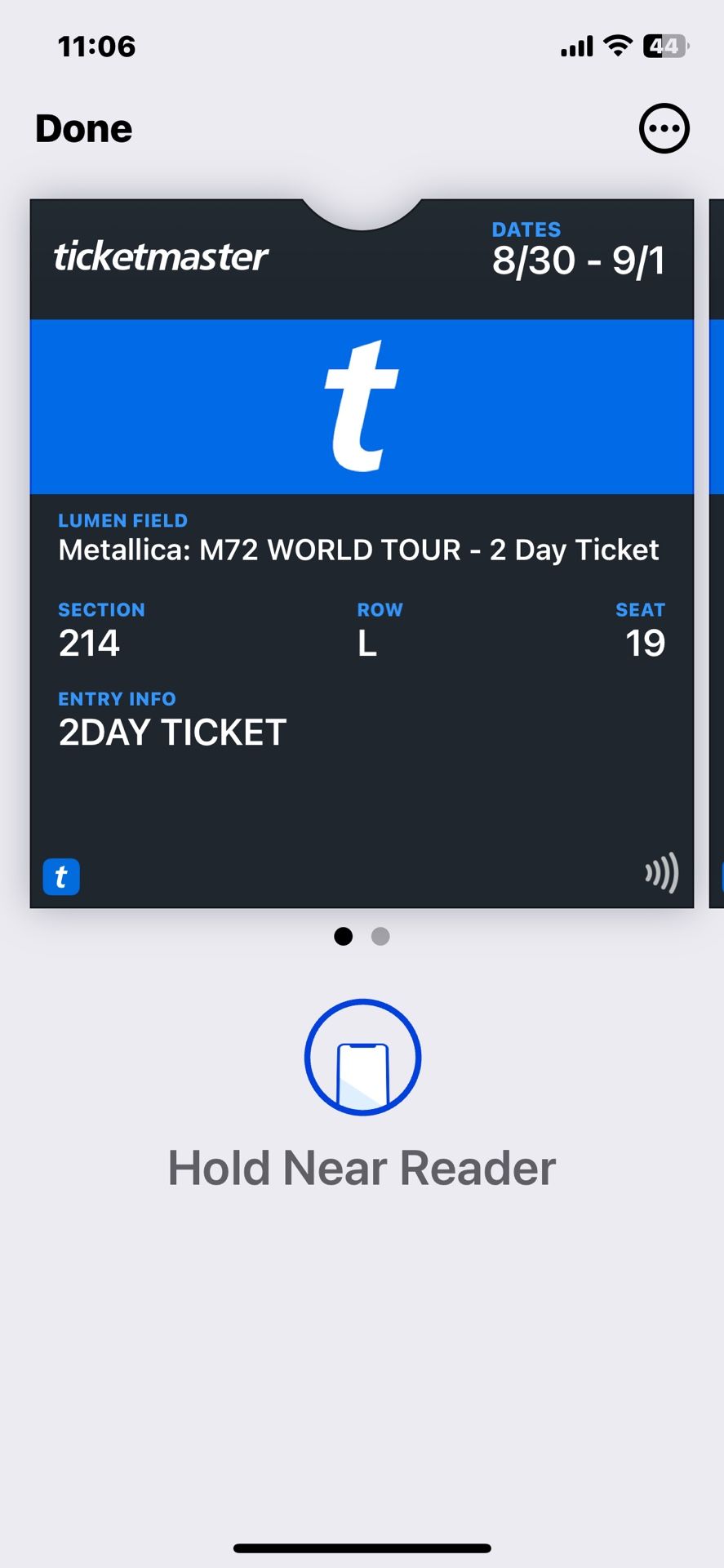 Concert Ticket