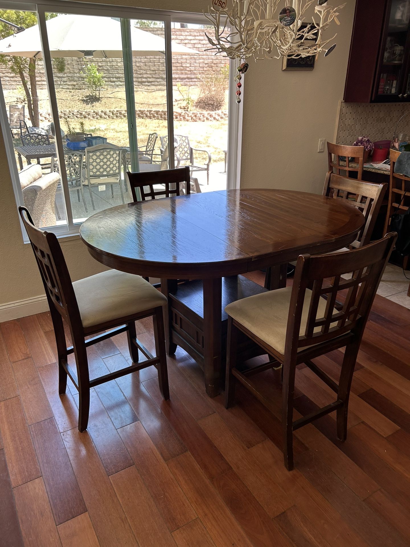 Wooden Table with 4 Chairs