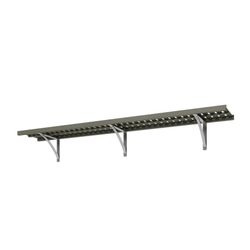 Gray Wood closet Shelf Kit