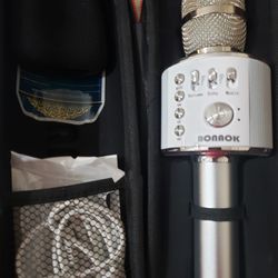 BONAOK Karaoke Microphone Bluetooth Wireless, Portable Karaoke Machine Mic Speaker for Kids and Adults Home Party Birthday 