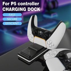 PS5 Controller Charger Dock Dual Fast Charging Stand &LED Indicator For Sony PS5