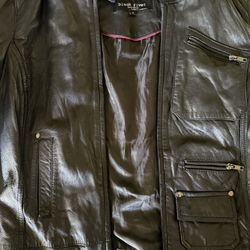 Black Rivet Leather Jacket 