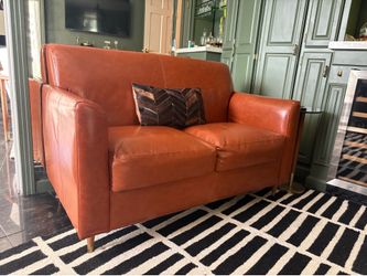 52" Modern LeatherSoft Upholstered Reception Loveseat