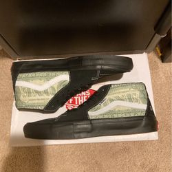 Supreme Dollar Bill Black Grosso Vans
