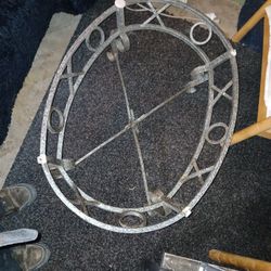 Metal Wrought Iron Coffee Table My Mover Broke Glass Put Anything U Want On Top