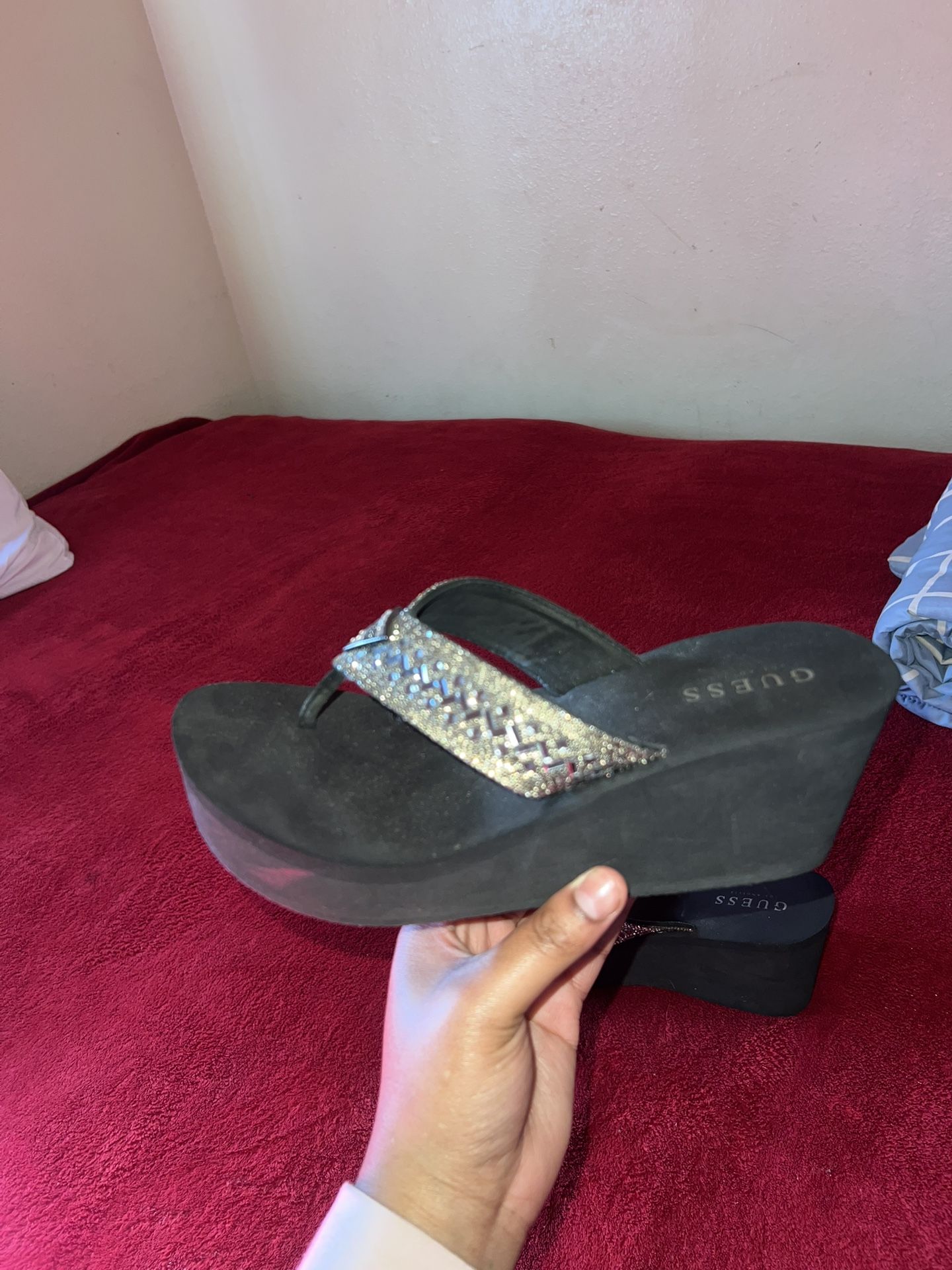 Guess Wedge High Top Sandals