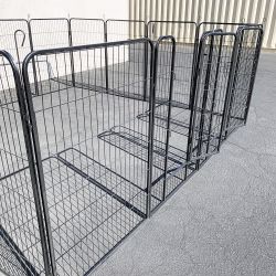 New $270 Large 10x10 FT Heavy Duty 48” Tall 16-Panel Pet Playpen Dog Crate Kennel Exercise Cage Fence 