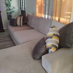 Sectional Light Gray with sleeper for 750.00 